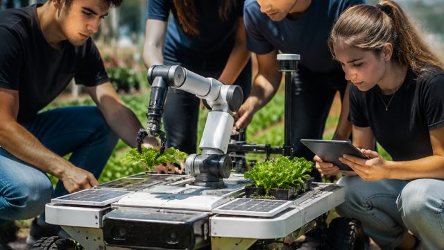 Students Innovate Agricultural Solutions with Autonomous Farmbot Technology